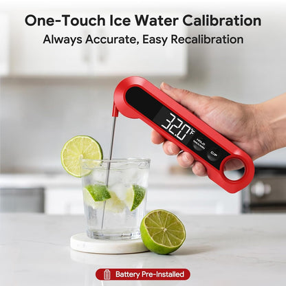 Meat Thermometer Digital,1-2S Instant Read Thermometer for Cooking, Grill | Food Thermometer for Bbq,Candy,Smoker,Air Fryer, Professional Kitchen Gadgets,Gift for Fathers Day, Dad, Men, Husband, Him5