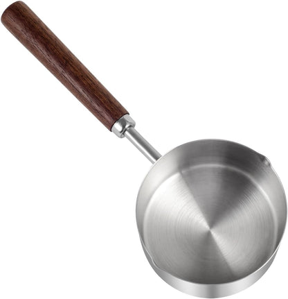 Dog Food Scoop, 1 Cup, 304 Stainless Steel Pet Food Scoop Measuring Cup with Wooden Handle (1 Cup)4