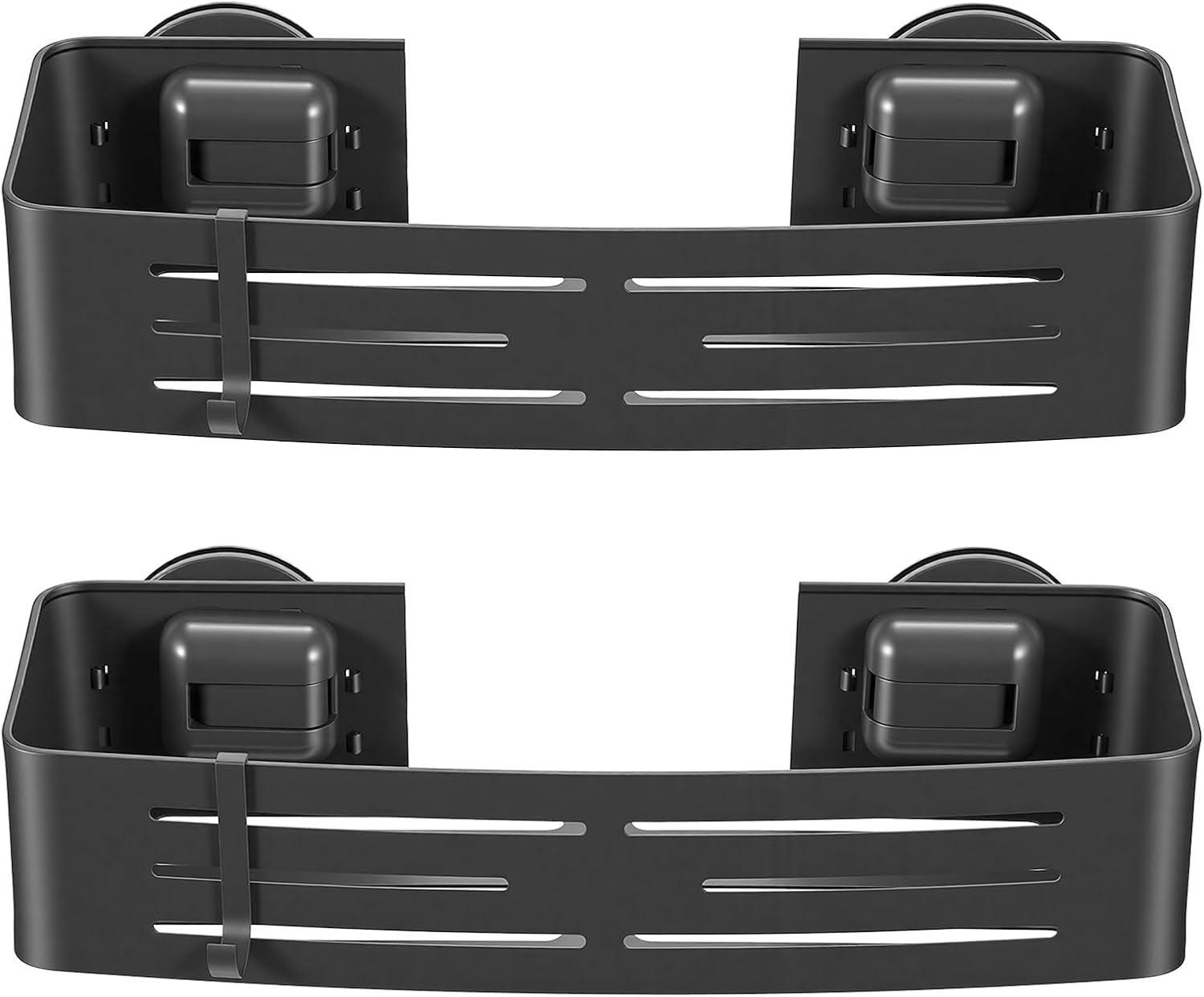 2-pack-shower-caddy-suction-cups-shower-shelves-with-4-hooks-rust-proof-aluminum-alloy-large-capacity-no-drilling-required-removable-bathroom-storage-rack-for-shampoo-shower-gel-razors