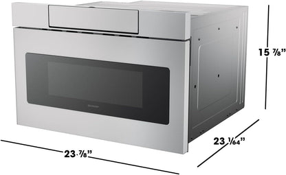 SMD2470ASY 24 In. 1.2 Cu. Ft. Built-In Microwave Drawer Oven | 1.2 Cubic Feet, 950 Watt, Concealed Control Panel, Digital LCD Display10
