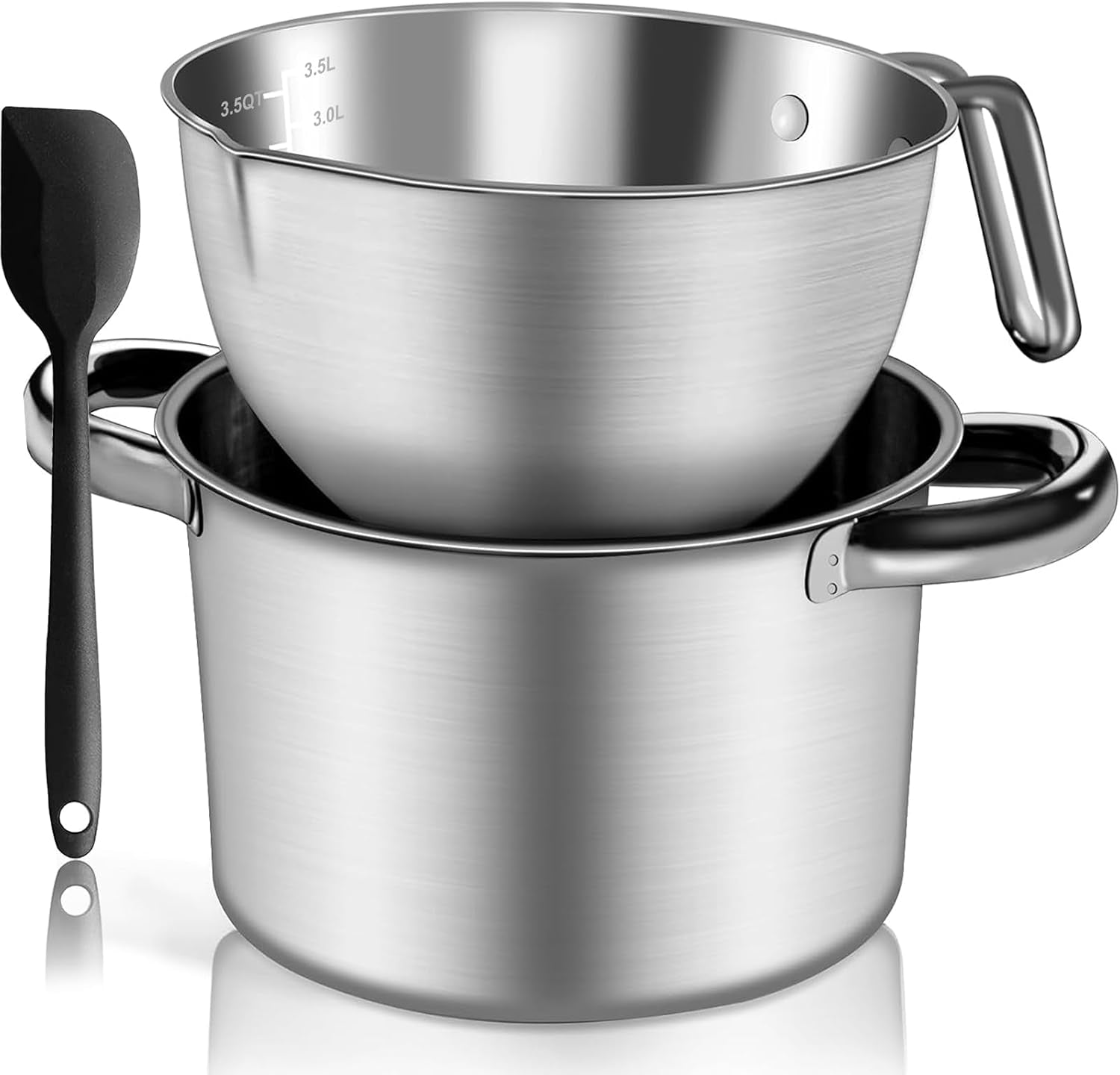 3-1qt-double-boiler-chocolate-melting-pot-with-4-5qt-stainless-steel-pot-304-food-grade-steel-rust-proof-melt-chocolate-butter-candy-wax-soap-stovetop-safe-dishwasher-safe