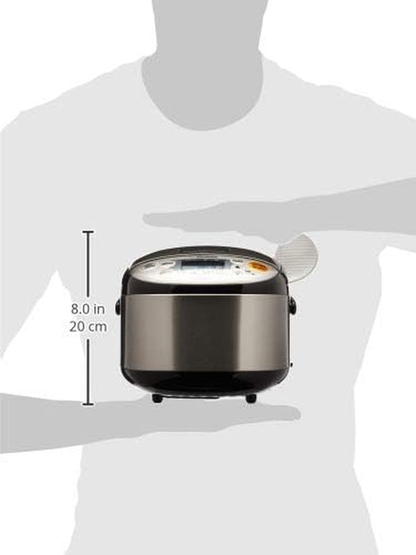 Zojirushi Micom 3-Cup Compact Size, Multiple Settings, Stainless Steel Made, Built-In Retractable Power Cord and Easy to Transport Rice Cooker and Warmer | Multiple Settings, Retractable Power Cord, Easy Transport3
