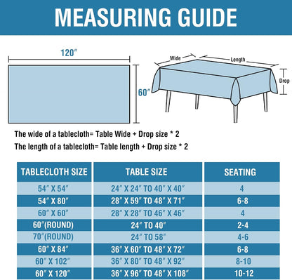 Linen Textured Tablecloth 60 X 120 Waterproof Decorative Table Cloth Spill-Proof Linen Look Cover for Party Table Extra Soft and Thick Fabric Wrinkle Free, Heather Ivory6