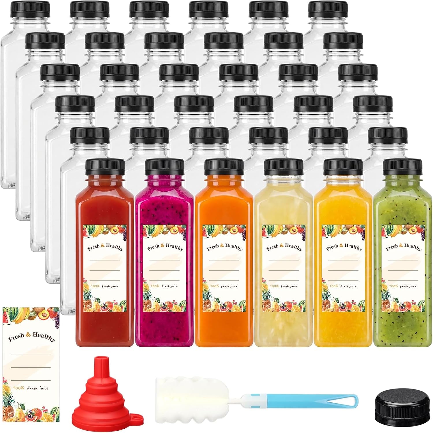42pcs-16oz-plastic-juice-bottles-with-caps-reusable-juicing-bottles-with-lids-clear-containers-for-smoothies-and-other-beverages