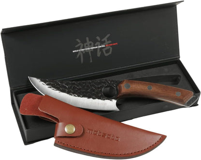 Chef Knife with Premium Leather Sheath1