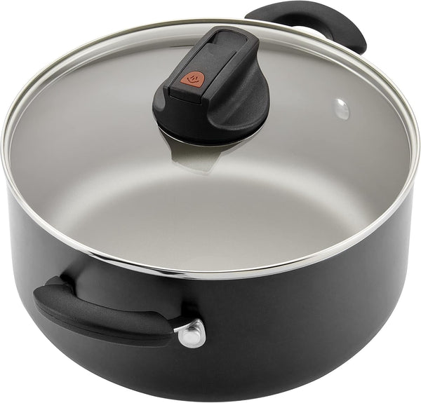 Smart Control Nonstick Cookware Pots and Pans Set, 14 Piece, Black4