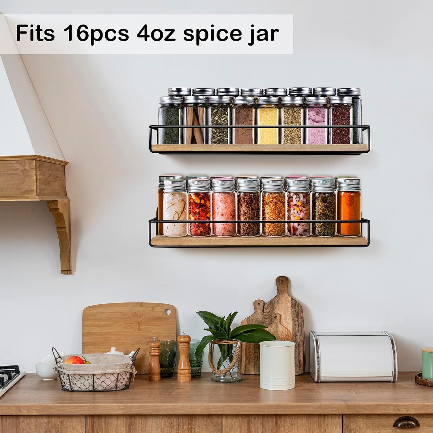 2-pack-spice-rack-wall-mount-rustic-style-hanging-spice-organizer-for-wall-kitchen-spice-storage-black