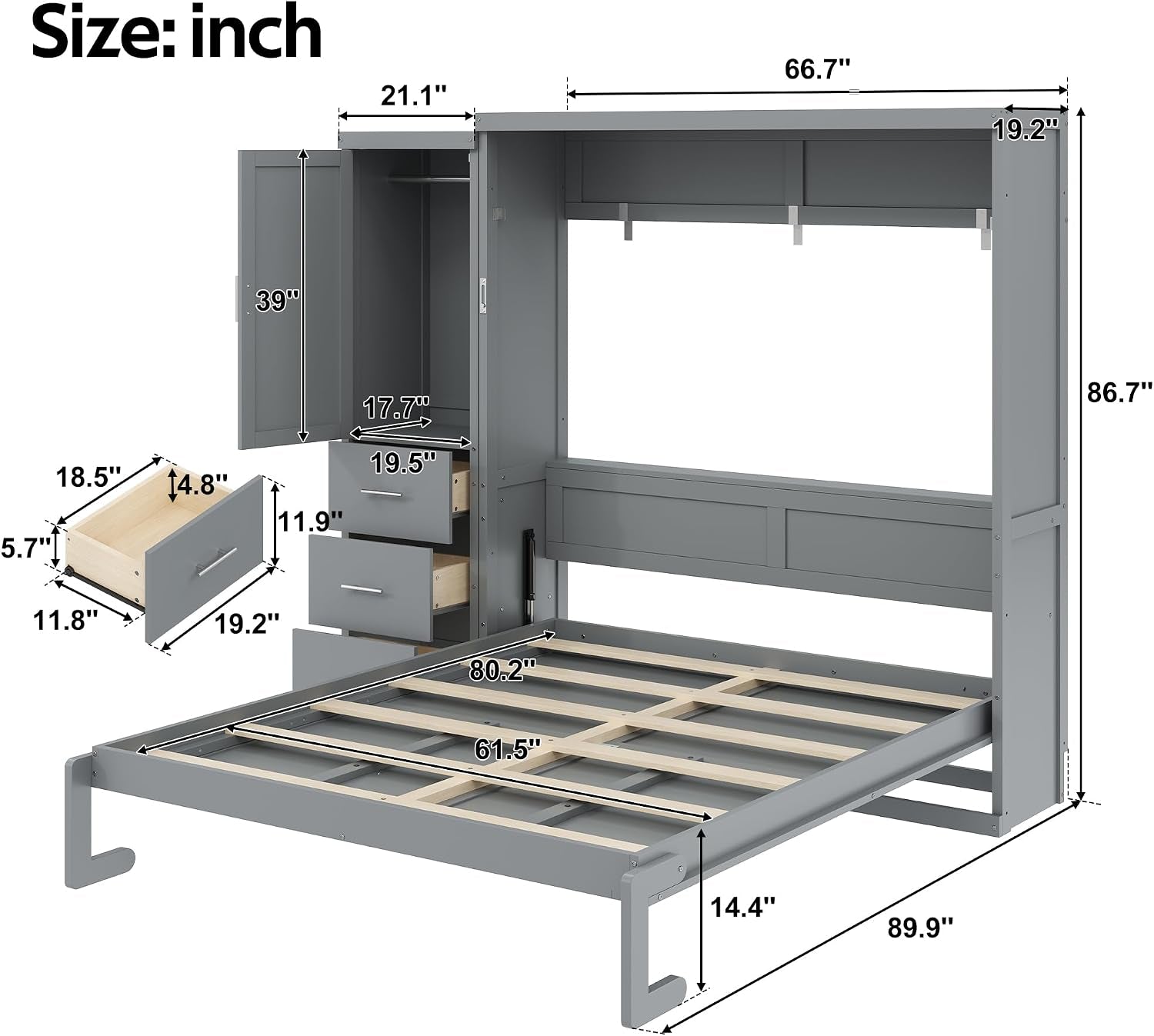 queen-murphy-bed-with-storage-drawers-and-wardrobe-solid-wood-farmhouse-horizontal-murphy-wall-bed-cabinet-with-drawers-for-bedroom-office-guest-room-foldable-queen-gray