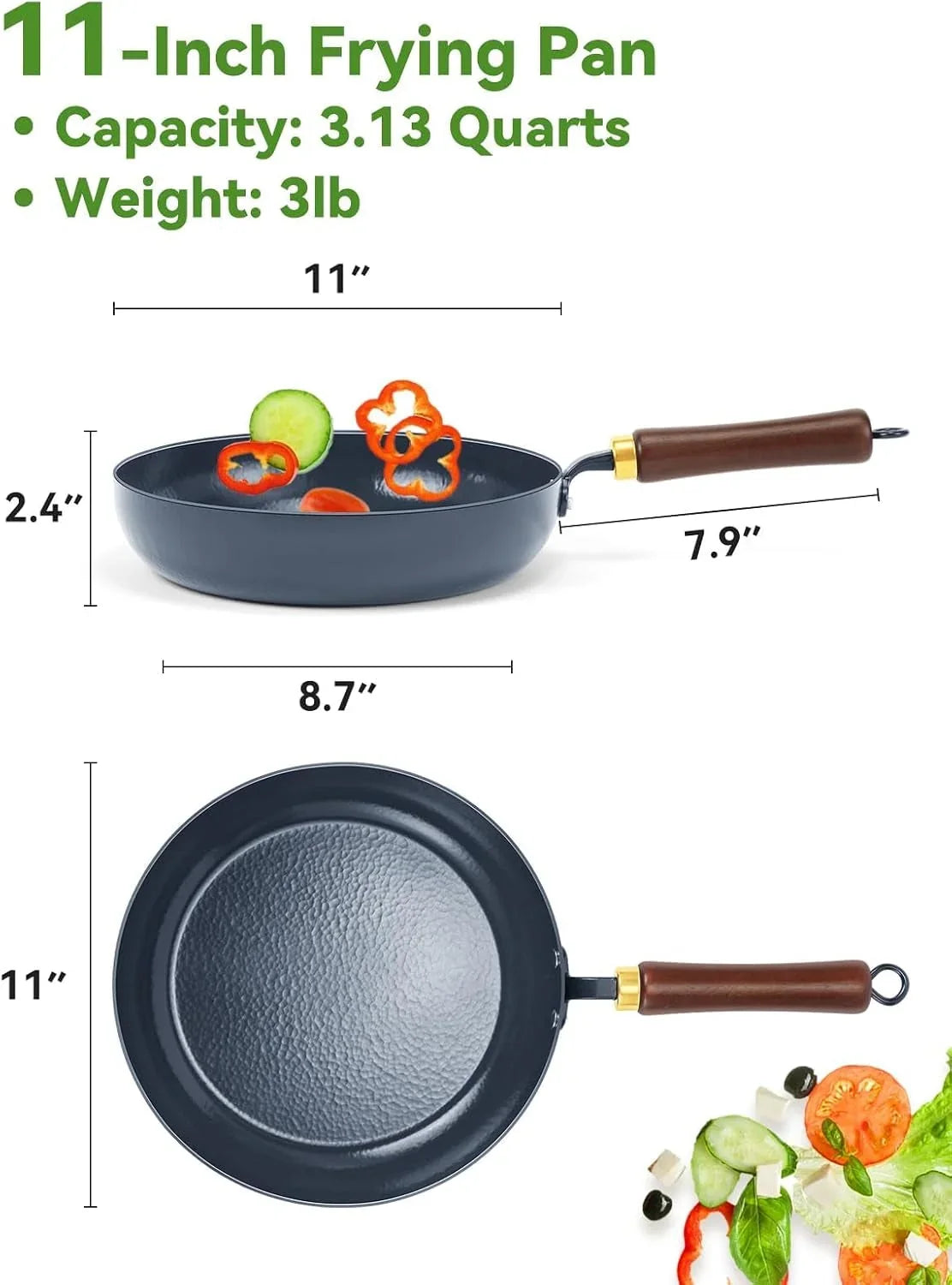 11-enameled-carbon-steel-skillet-nonstick-frying-pan-stay-cool-wooden-handle-season-free-stir-fry-pan-non-toxic-ptfe-pfoa-free-oven-safe-all-stovetops-compatible