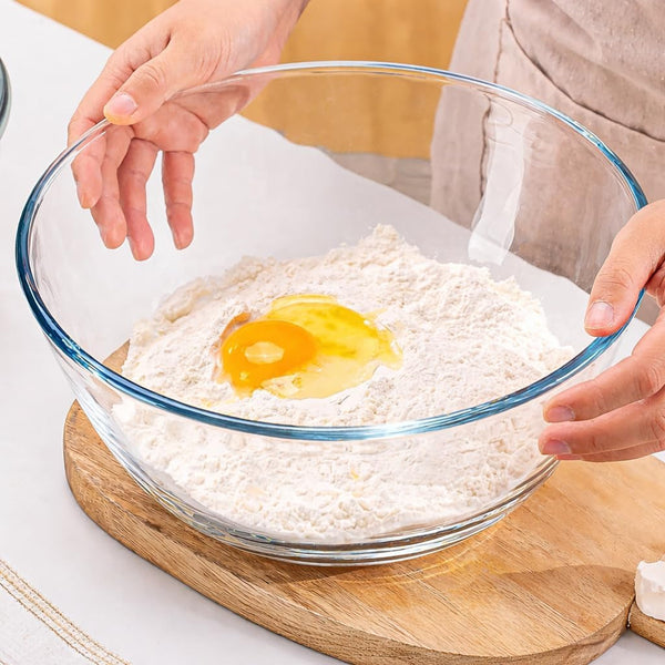 6 QT Large Glass Mixing Bowl with Lid for Sourdough Bread Making & Proofing4