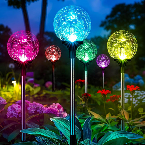 Solar Garden Lights 6 Pack, Solar Lights Outdoor Decorative1