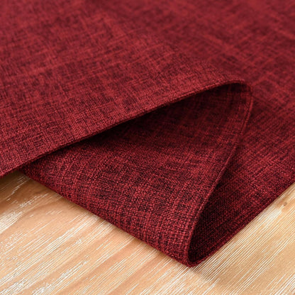 Reversible Double Layer Table Runner Faux Linen Fabric, 13X36Inch4