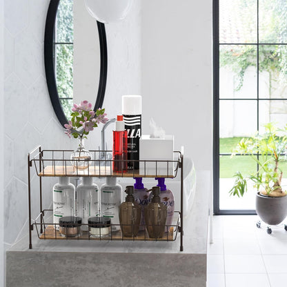 2-Tier Countertop Spice Rack Organizer, Bronze7