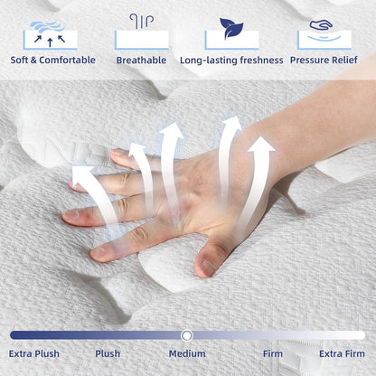 14 Inch Queen Hybrid Memory Foam Mattress in a Box5