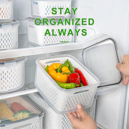 8 PCS Fruit Storage Containers for Fridge, Leakproof Produce Containers6