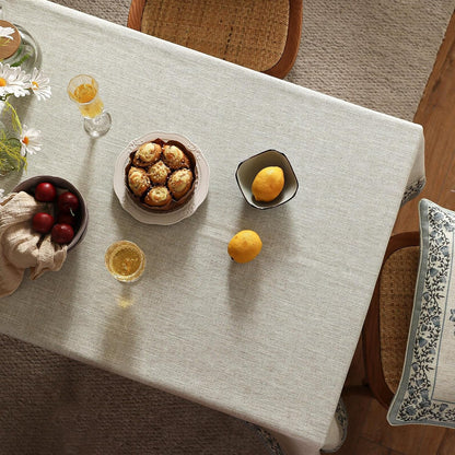 Designer Linen Small Square Tablecloth,55"X55"-Segerman B8
