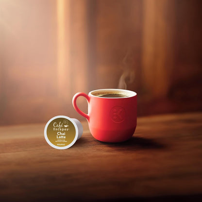 Cafe Escapes, Chai Latte Tea Beverage, Single-Serve Keurig K-Cup Pods, 48 Count (2 Boxes of 24 Pods)3