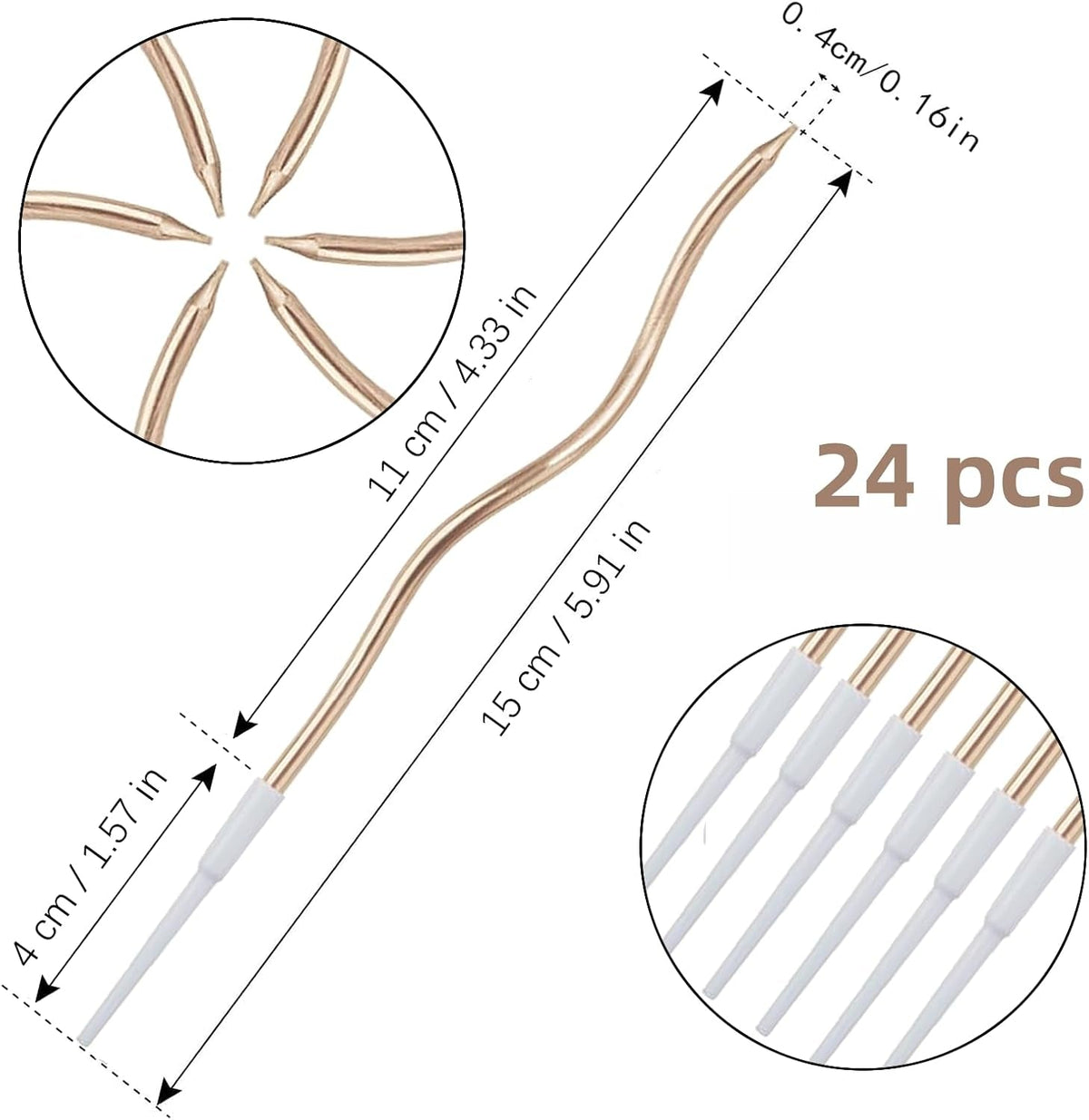 24-pcs-champagne-spiral-long-thin-birthday-candles-cake-candles-birthday-parties-wedding-decorations-party-candles-candles-with-holders-metallic-finish