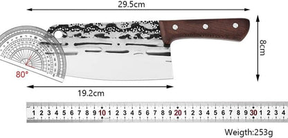 Meat Cleaver, Forged Wood Handle Kitchen Knives Chef Slicing Cleaver Meat Fish Vegetable Knife Full Tang Knives2