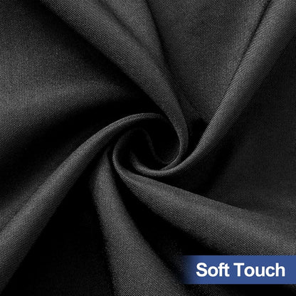 Rectangle Table Cloth Cover 6 Foot Black Elastic Fitted Tablecloth | Water-Resistant Polyester Tablecloth Fits 30" X 72" Folding Tables, Washable Table Protector for Picnic, Camping, Outdoor3