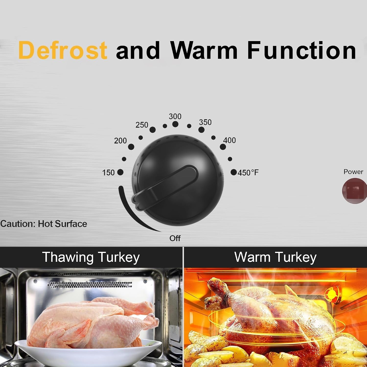 14-quart-electric-roaster-oven-with-slow-cooker-function-turkey-roaster-oven-buffet-with-self-basting-lid-removable-pan-cool-touch-handles-easy-to-clean-silver