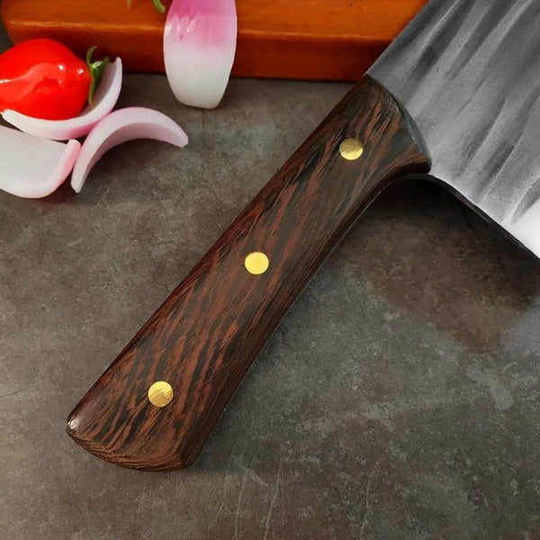 8 Inch Stainless Steel Meat Cleaver, Forged Kitchen Bone Chopping Knife, Multifunctional Cleaver Knife5
