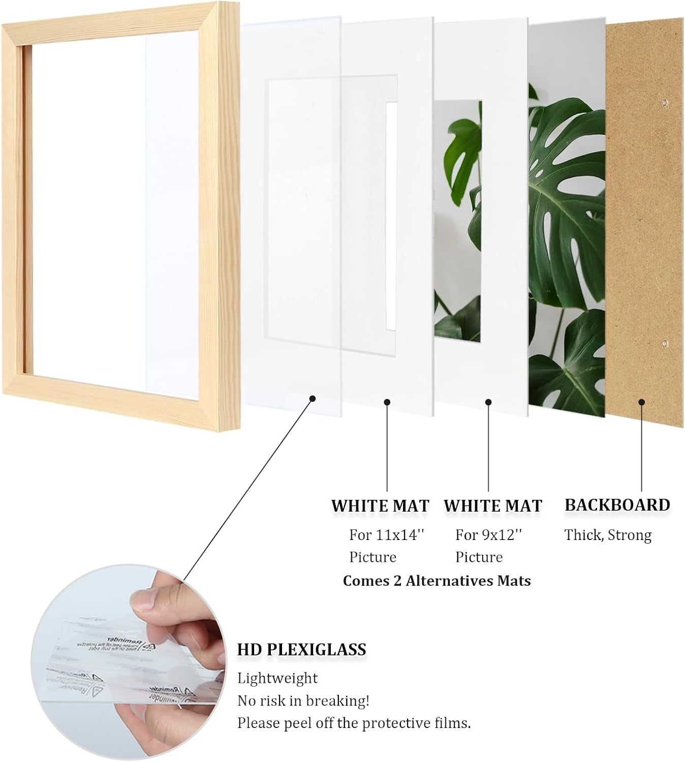 12x16-picture-frame-natural-wood-made-of-solid-wood-with-plexiglass-display-pictures-9x12-11x14-with-mat-or-12x16-without-mat-for-wall-mounting-photo-frame