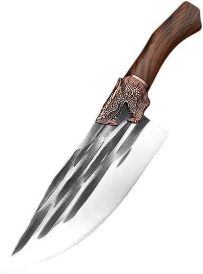Meat Cleaver, 8.5 Inch Cleaver Knife Ultra-Sharp Butcher Slicing Boning Chef Hunting Handmade Forged Kitchen Knives for Cutting Vegetables Meat1