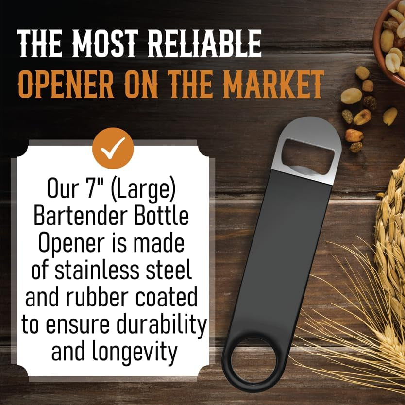 bartender-bottle-openers-beer-bottle-openers-speed-openers-3-pack-by-premium-cold-one-professional-grade-rubber-coated-stainless-steel-large-7-inch