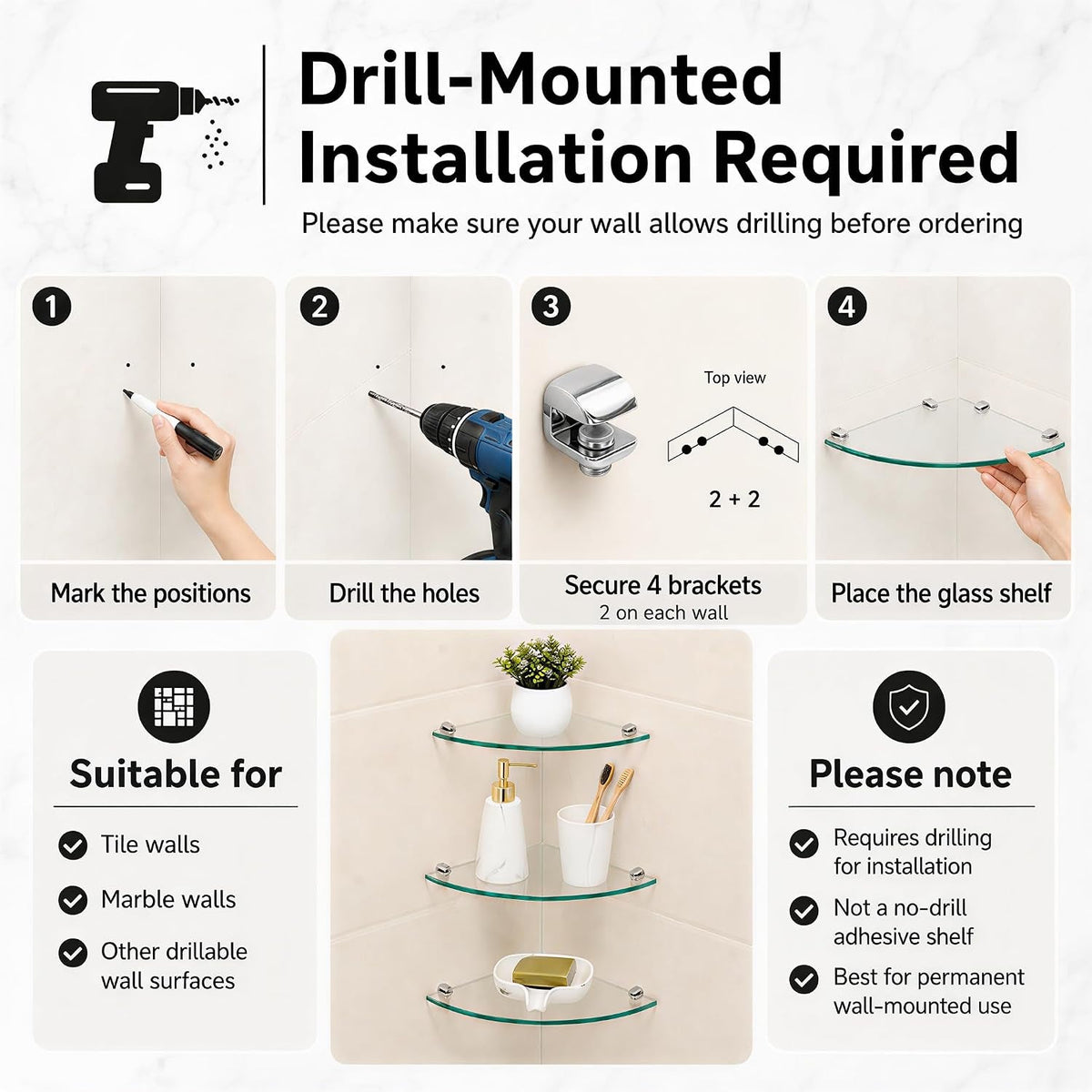 3-pack-drill-mounted-glass-corner-shower-shelves-9-3-8-inch