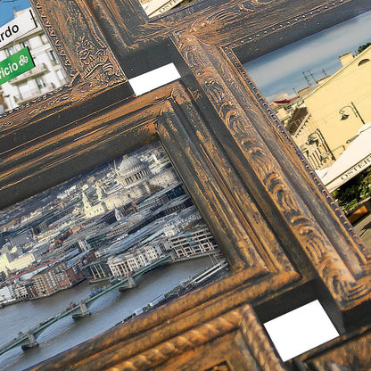 4X6 Collage Picture Frames for Wall Decor, 18 Opening Collage Wall Hanging for 6X4 Photo, Multi Picture Frame Set with One-Piece Design Gold6