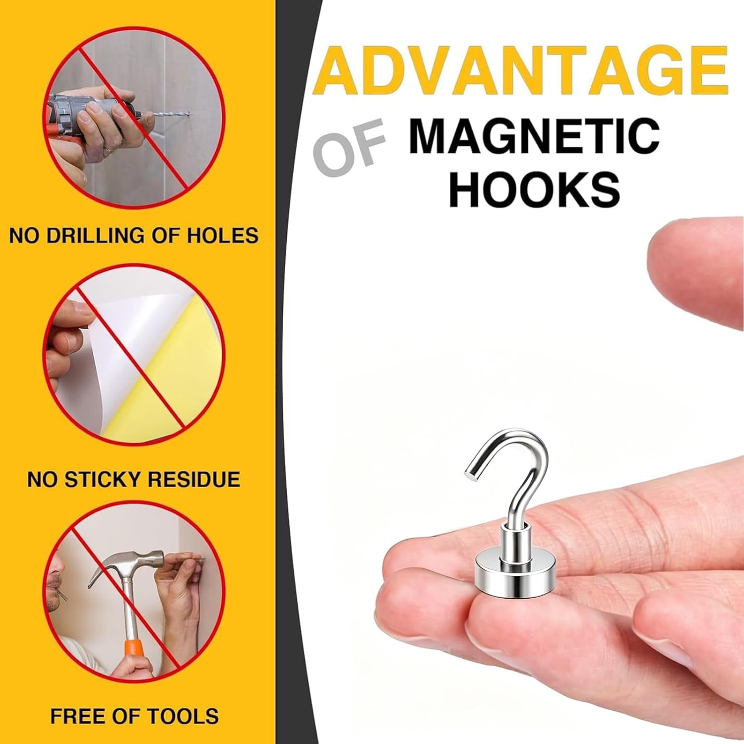 magnetic-hooks-30lbs-6pcs-cruise-cabin-essentials-heavy-duty-n52-strong-neodymium-rare-earth-magnets-for-kitchen-classroom-beach-cruise-cabins-refrigerator-hanging-key-clothes-wall-hat