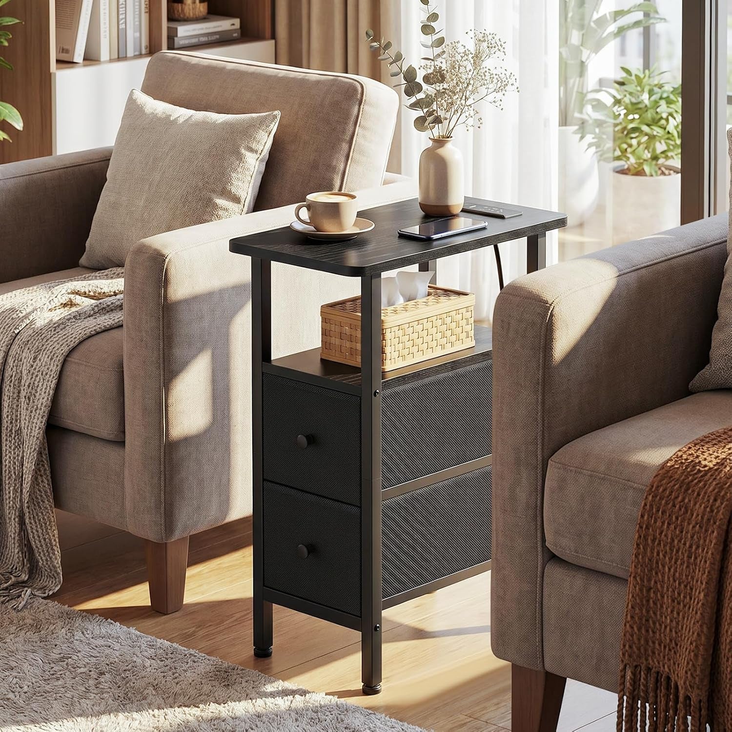 narrow-end-table-with-charging-station-small-nightstand-skinny-side-tables-living-room-with-2-fabric-drawers-slim-bedside-table-for-bedroom-small-spaces-couch-black