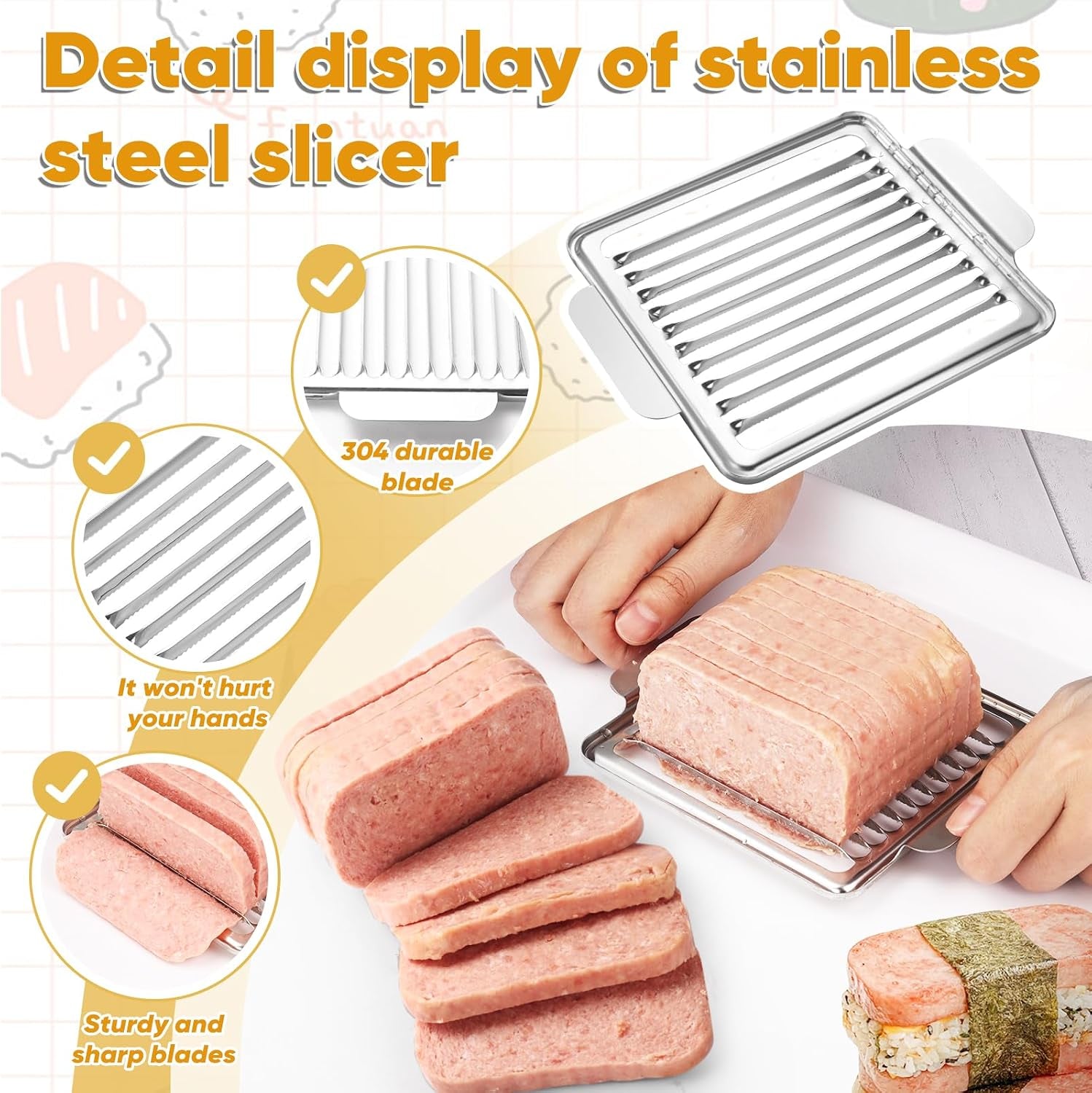 musubi-press-mold-kit-2-pack-clear-musubi-maker-with-stainless-steel-304-luncheon-meat-slicer-for-spam
