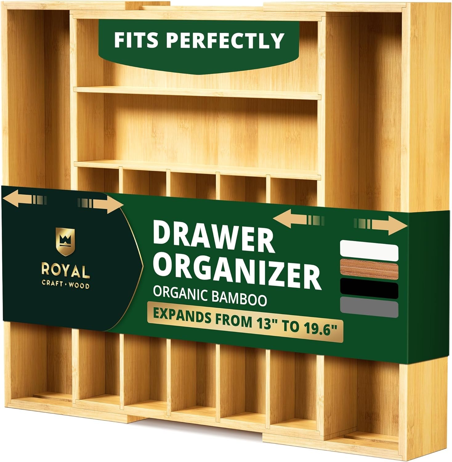 luxury-bamboo-kitchen-drawer-organizer-silverware-organizer-utensil-holder-cutlery-tray-drawer-dividers-for-flatware-9-slot-natural