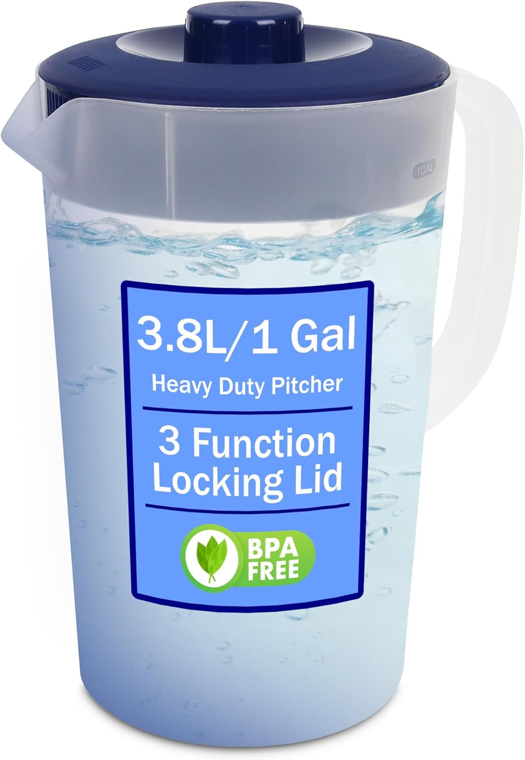 water-pitcher-with-lid-1-gallon-pitcher-bpa-free-phthalate-free-navy-freezer-dishwasher-safe