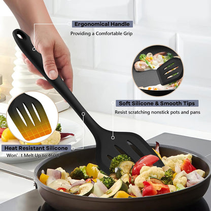 Silicone Cooking Utensils, 10 Pcs Kitchen Cooking Utensils Set3