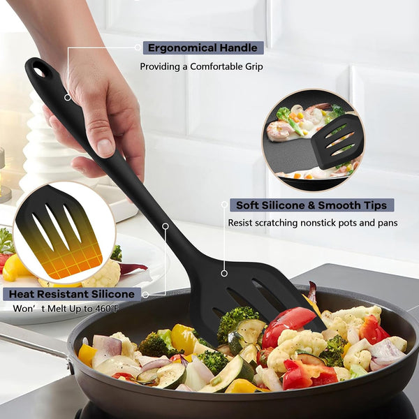 Silicone Cooking Utensils, 10 Pcs Kitchen Cooking Utensils Set3