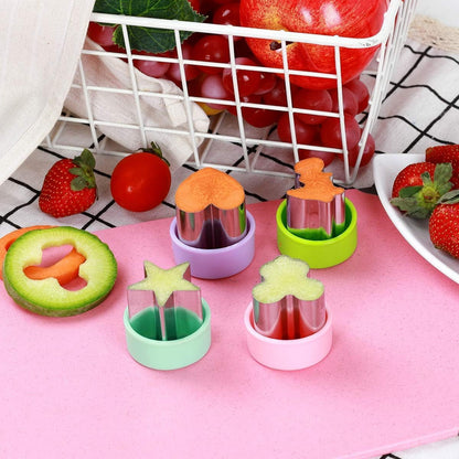 Vegetable Cutter Shapes Set (8 Pack) – 1.5" Stainless Steel Mini Cookie & Fruit Cutters for Kids, Bento Lunch, Sandwich, Fondant, Cheese, Baking & Food Prep5