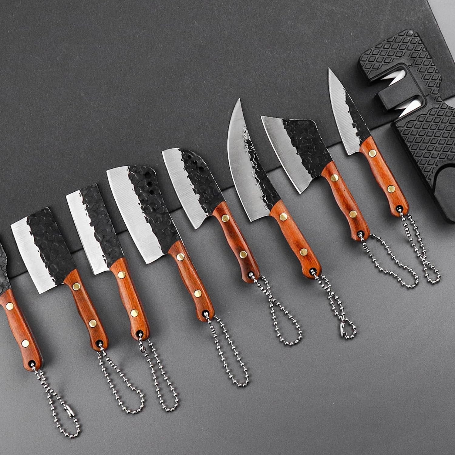mini-kitchen-knife-set-tiny-edc-knife-for-package-opener-letter-opener-collection-mini-knives-set-with-sheath-and-sharpenerlight-brown-handle-8pcs