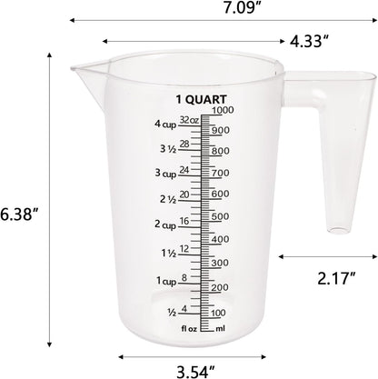 32Oz Measuring Pitcher with Permanent Laser-Etched Markings2