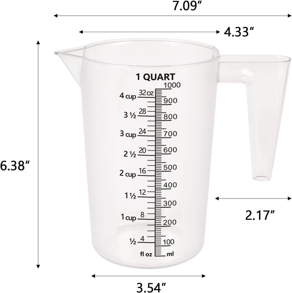 32Oz Measuring Pitcher with Permanent Laser-Etched Markings2
