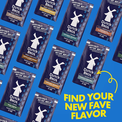 Dutch Bros OG Medium Roast, Ground Coffee | 100% Arabica Coffee Grounds, Milk Chocolate and Citrus Notes, Pairs with Dutch Bros Creamers, 1 Bag Included6