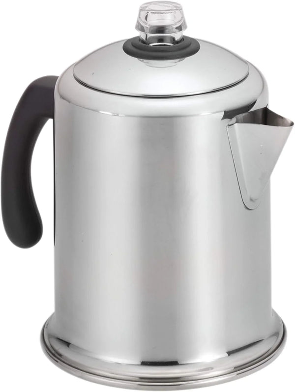 Classic Stainless Steel Yosemite Coffee Percolator, 8-Cup | Fuller, Richer Flavor, Percolator Coffee Maker, Coffee Percolator Stovetop, Permanent Filter Basket, Dishwasher Safe16