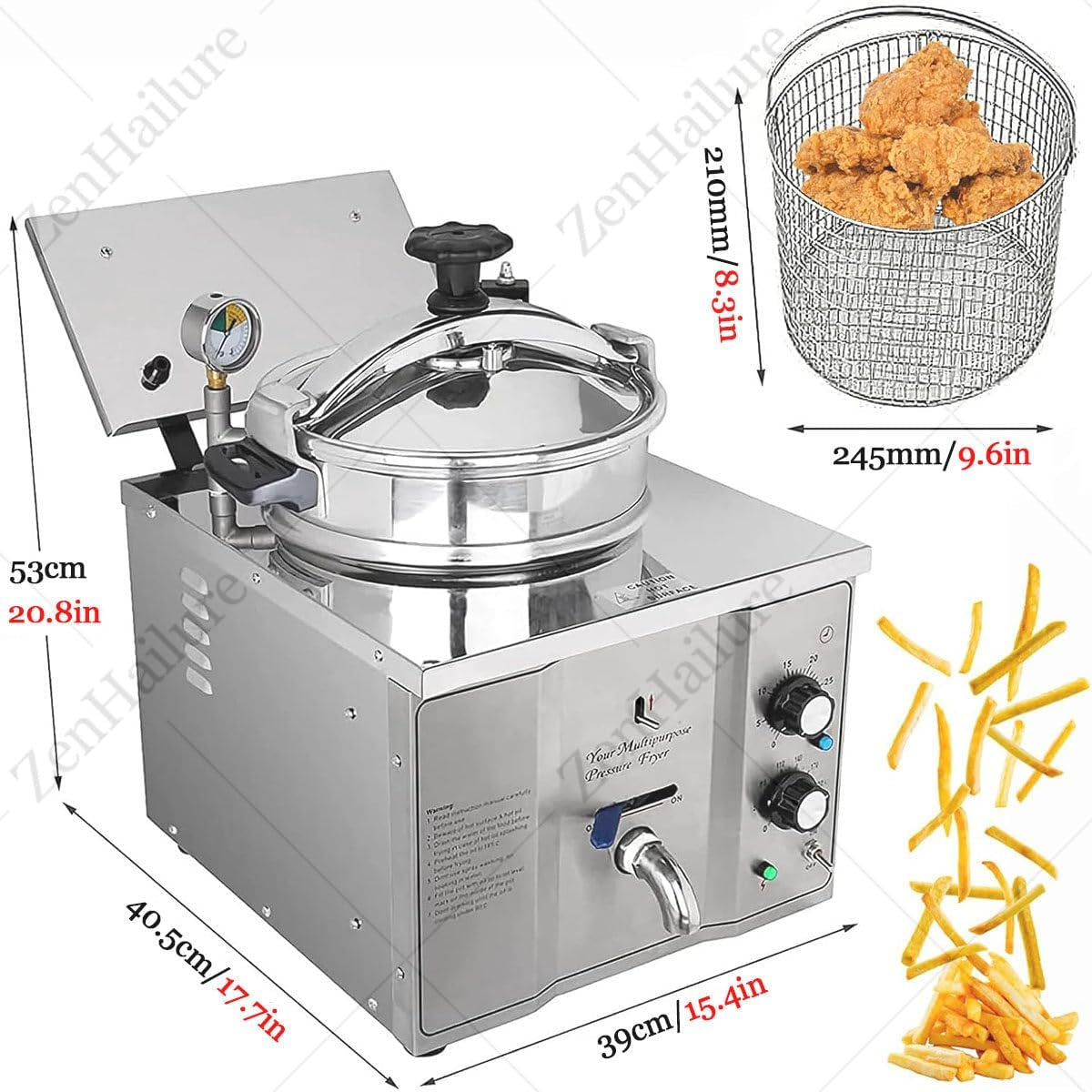 16l-commercial-electric-pressure-fryer-stainless-steel-countertop-chicken-fryer-with-safety-lock-oil-drain-thermostat-control-for-restaurant-and-food-truck-use