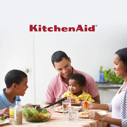 Classic can and bottle opener with stainless steel cutting wheel and black soft grip handles on white background