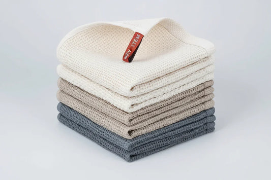 Cotton Waffle Kitchen Towels 6 Pack 12x12