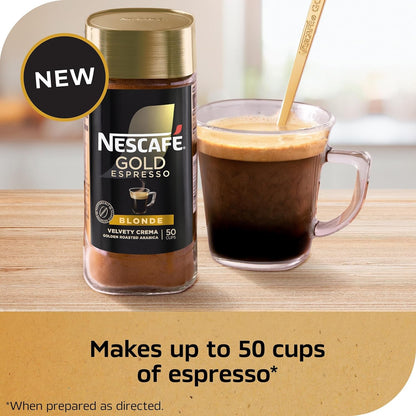 NESCAFÉ Gold Espresso Blonde Instant Coffee, 3.5 Oz Jar | Blonde Roast Instant Espresso; Single 3.5 Oz (100 G) Jar2
