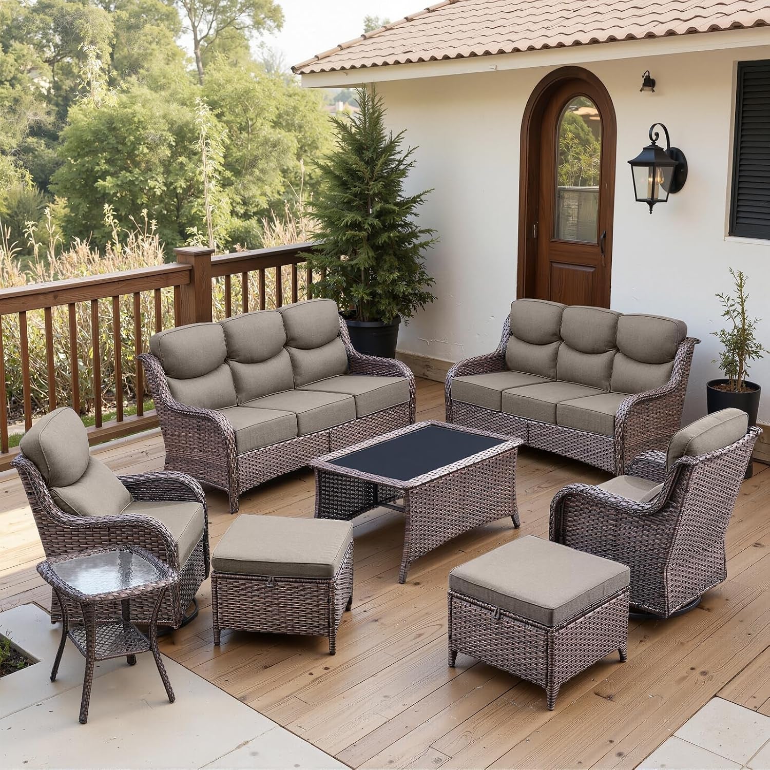luxury-6-thick-cushioned-8-pieces-patio-furniture-set-with-outdoor-couch-wicker-outdoor-conversation-set-with-high-back-swivel-rocker-chairs-for-deck-porch-yard-and-poolside-brown-grey