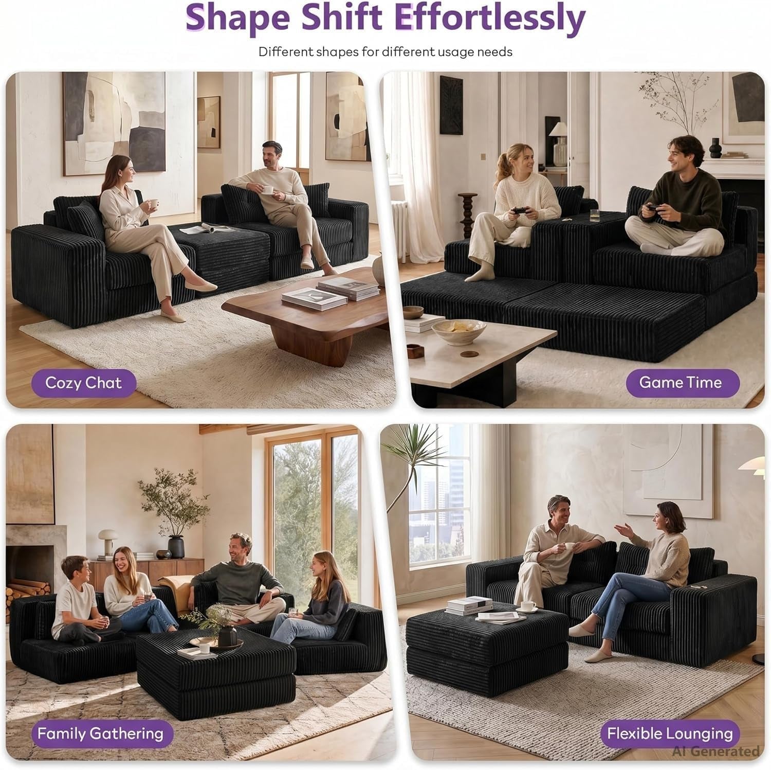 80-31-modular-sectional-cloud-couch-boneless-loveseat-with-ottoman-black